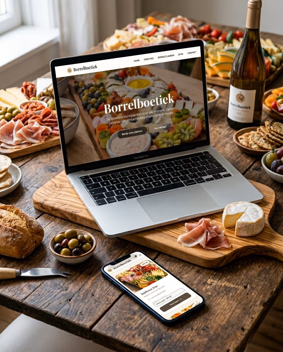 Borrelboetiek - Betaalbare webshop met dynamische producten, winkelmandje en checkout