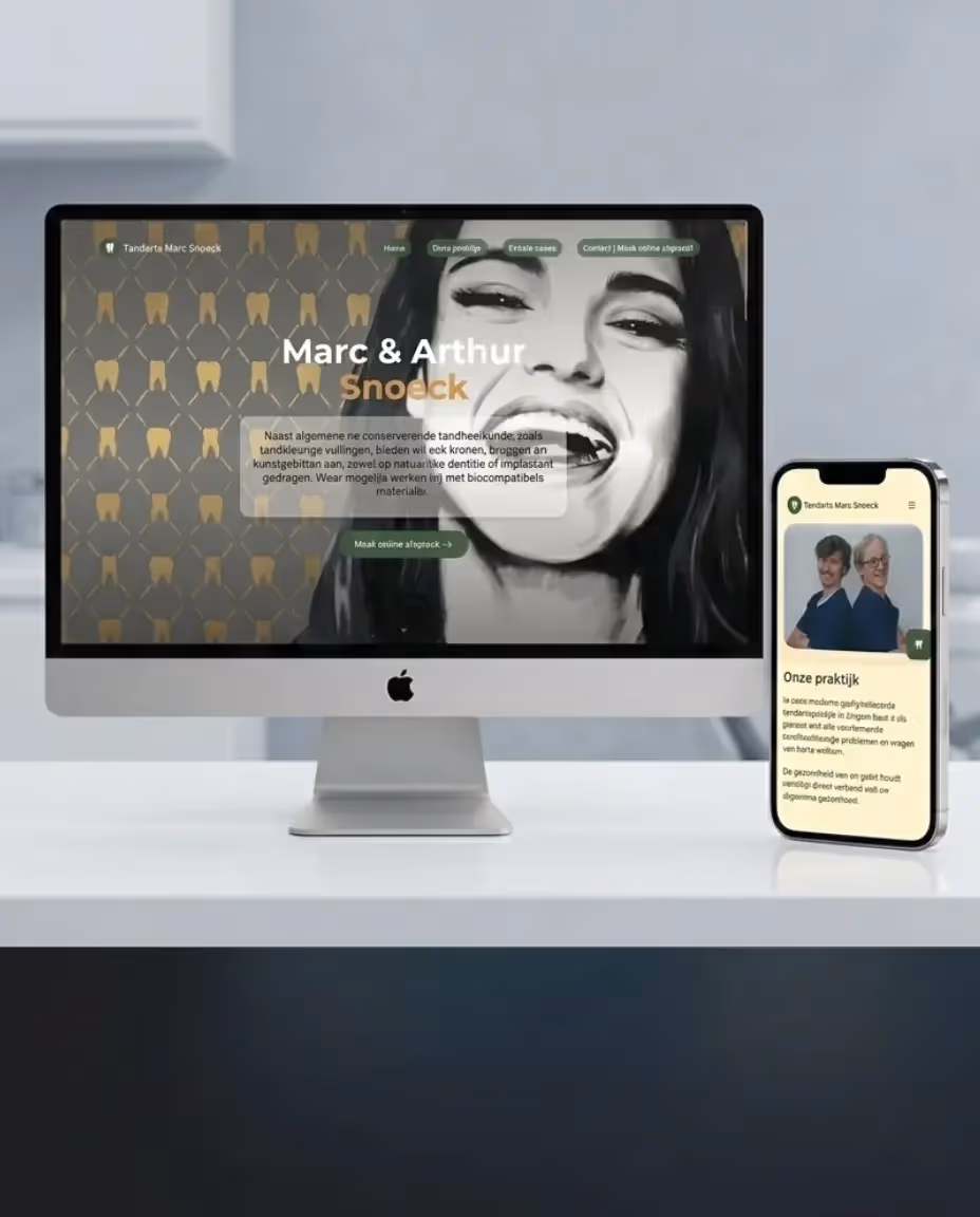 Tandarts Marc Snoeck - Uitwerken volledig nieuw design met oog op performatie